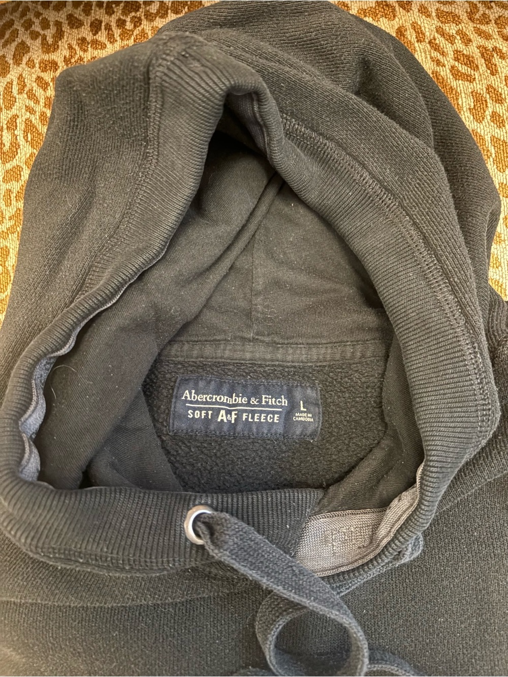 Abercrombie & Fitch Black Hooded Pullover - Picture 3 of 5
